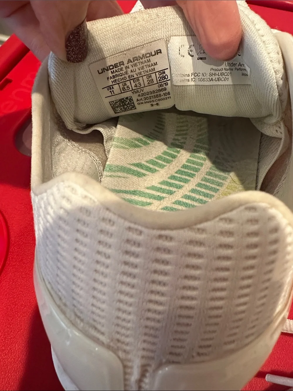 Under Armour breathable white